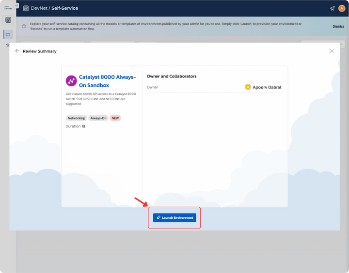 Review and Launch Environment